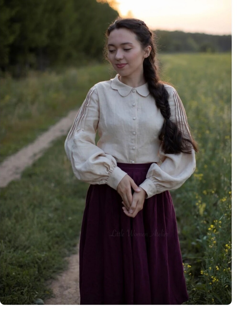 LWA Beth Blouse Moss Green Small - Picture 2 of 10